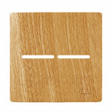 Placa p/ 2 Interruptores 4x4 - Novara Avelã